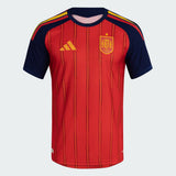 adidas Spain Home Authentic Men's Soccer Jersey 26 - Red - Best Buy Soccer