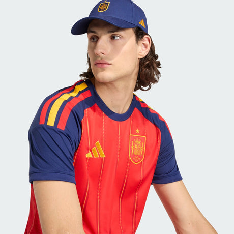 adidas Spain Home Men's Soccer Jersey 26 - Red - Best Buy Soccer