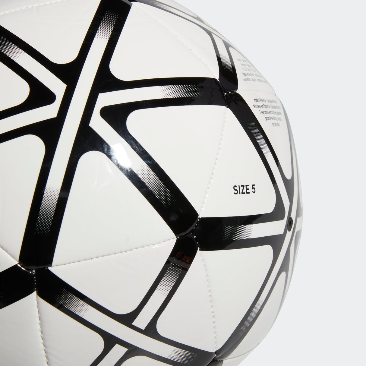 adidas Starlancer Club Soccer Ball - White/Black - Best Buy Soccer