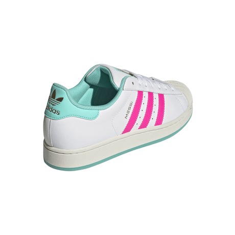 adidas Superstar Messi Men's Soccer Shoes - White/Pink/Aqua - Best Buy Soccer
