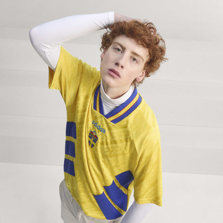 adidas Sweden Home 1994 Men's Soccer Jersey - Yellow - Best Buy Soccer