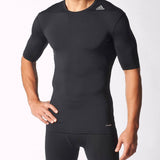 adidas TechFit Compression Top - Black - Best Buy Soccer