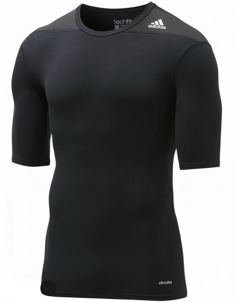 adidas TechFit Compression Top - Black - Best Buy Soccer