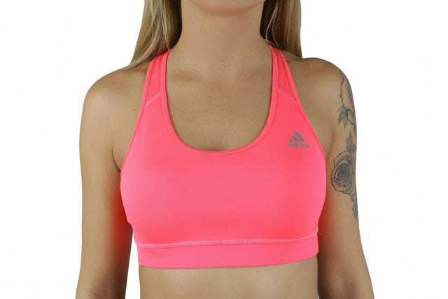 adidas Techfit Sports Bra - Solar Pink/Silver - Best Buy Soccer