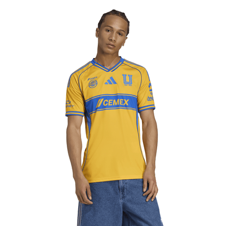 adidas Tigres UANL Home Men's Soccer Jersey 25/26 - Gold/Blue - Best Buy Soccer
