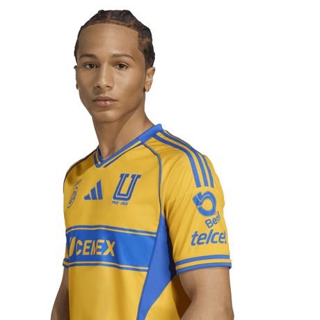 adidas Tigres UANL Home Men's Soccer Jersey 25/26 - Gold/Blue - Best Buy Soccer