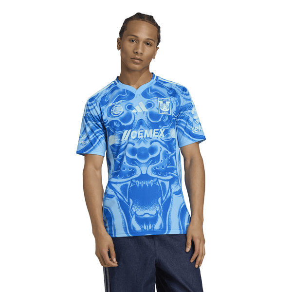 TIGRES UANL ティグレス　オレンジ/ブルー　サッカーシャツ Club Tigres 2023 Adidas Heritage Shirt - Football Shirt