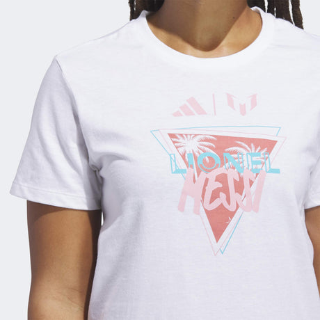 adidas Triangle Palms Women's T-Shirt - White - Best Buy Soccer