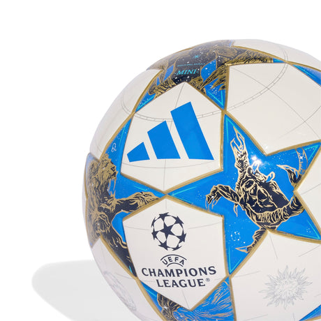 adidas UCL League Stage Mini Soccer Ball 25/26 - White/Blue/Gold - Best Buy Soccer
