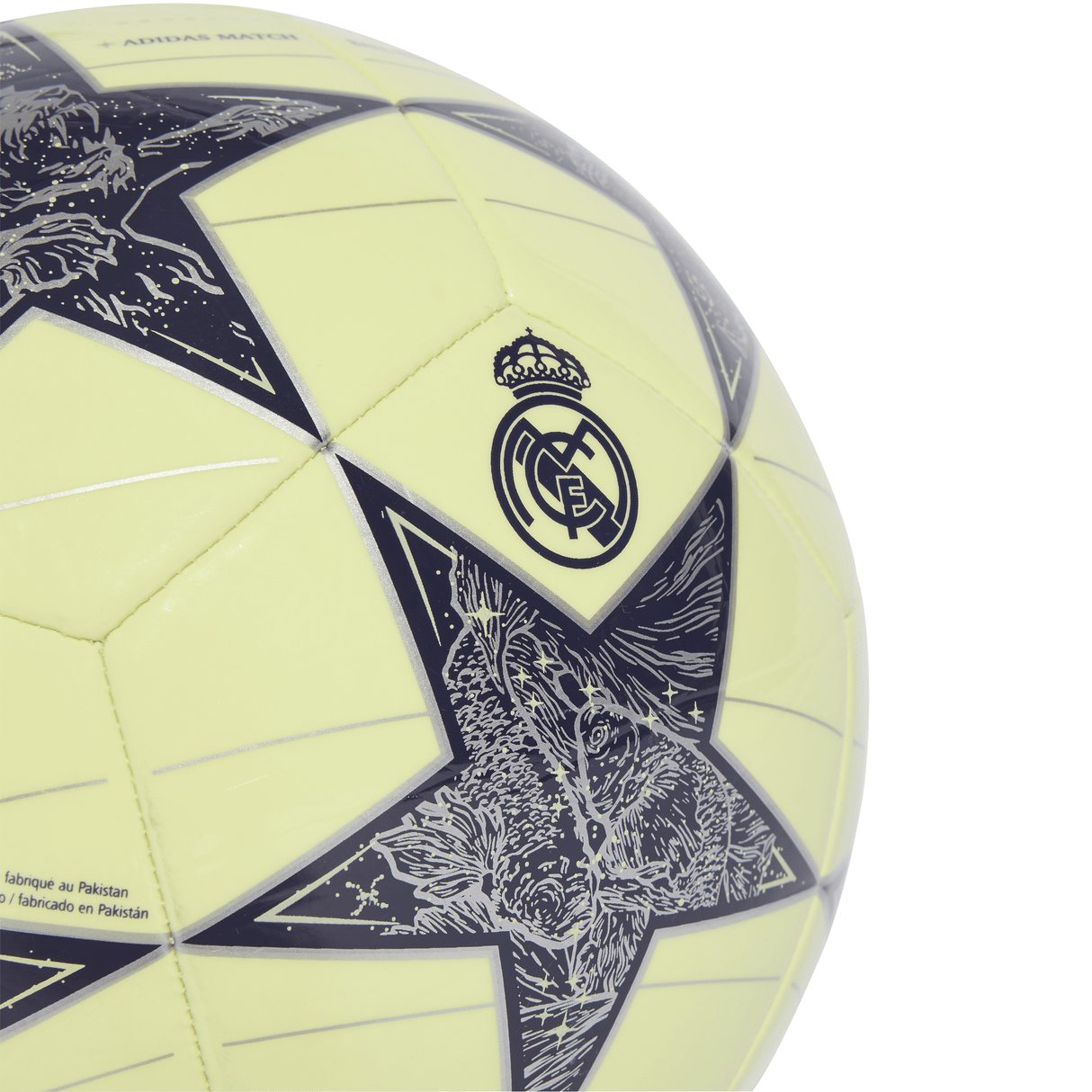 adidas UCL Real Madrid Club Soccer Ball - Lime/Silver - Best Buy Soccer