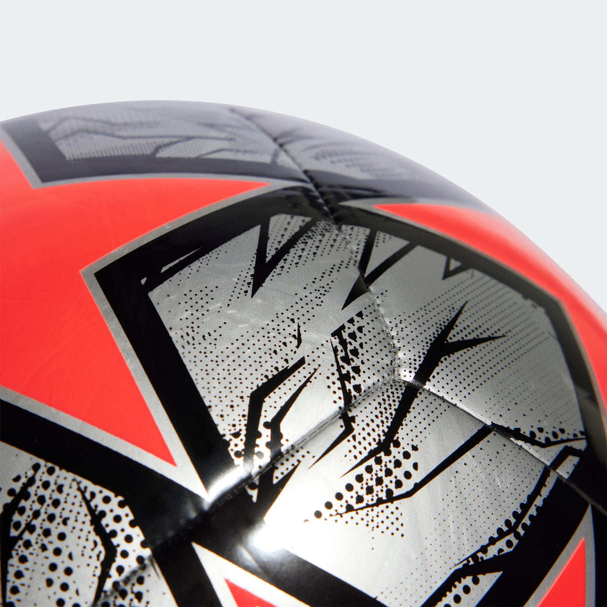 adidas UEFA Champions League Club Soccer Ball - Silver/Solar Red/Black - Best Buy Soccer