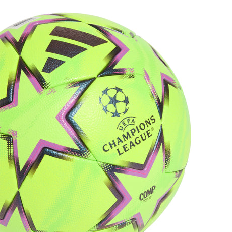 adidas UEFA Champions League Competition Winter Soccer Ball 26/27 - Lemon/Purple/Pink - Best Buy Soccer