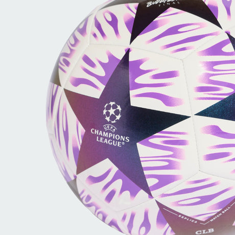 adidas UEFA Champions League Final Club Soccer Ball - White/Purple - Best Buy Soccer