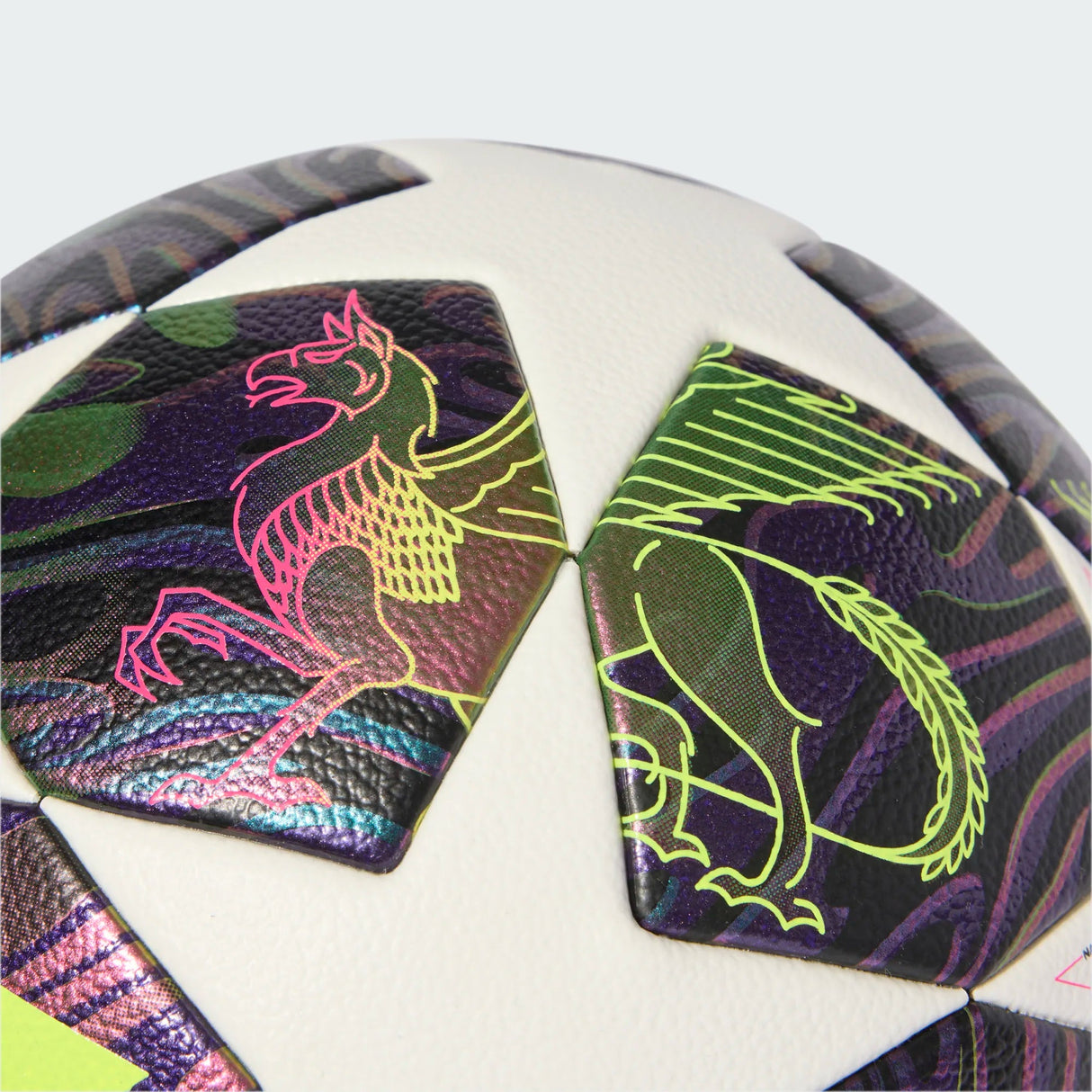 adidas UEFA Champions League Final Competition Soccer Ball - Purple/White/Yellow - Best Buy Soccer