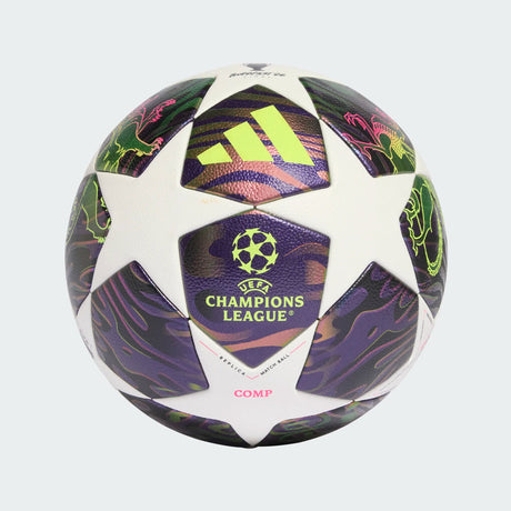 adidas UEFA Champions League Final Competition Soccer Ball - Purple/White/Yellow - Best Buy Soccer