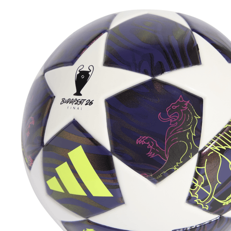 adidas UEFA Champions League Final Mini Soccer Ball - Purple/White/Yellow - Best Buy Soccer