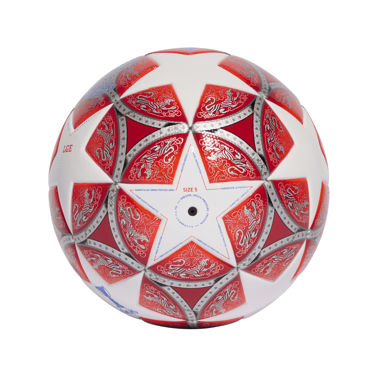 adidas UEFA Women's Champions League Soccer Ball - White/Scarlet - Best Buy Soccer