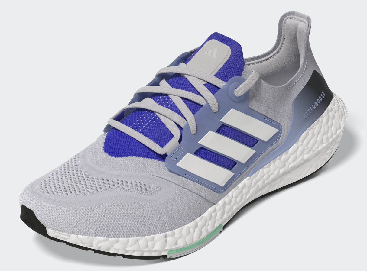 adidas Ultraboost 22 Grey/White/Lucid Blue - Best Buy Soccer
