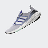 adidas Ultraboost 22 Grey/White/Lucid Blue - Best Buy Soccer