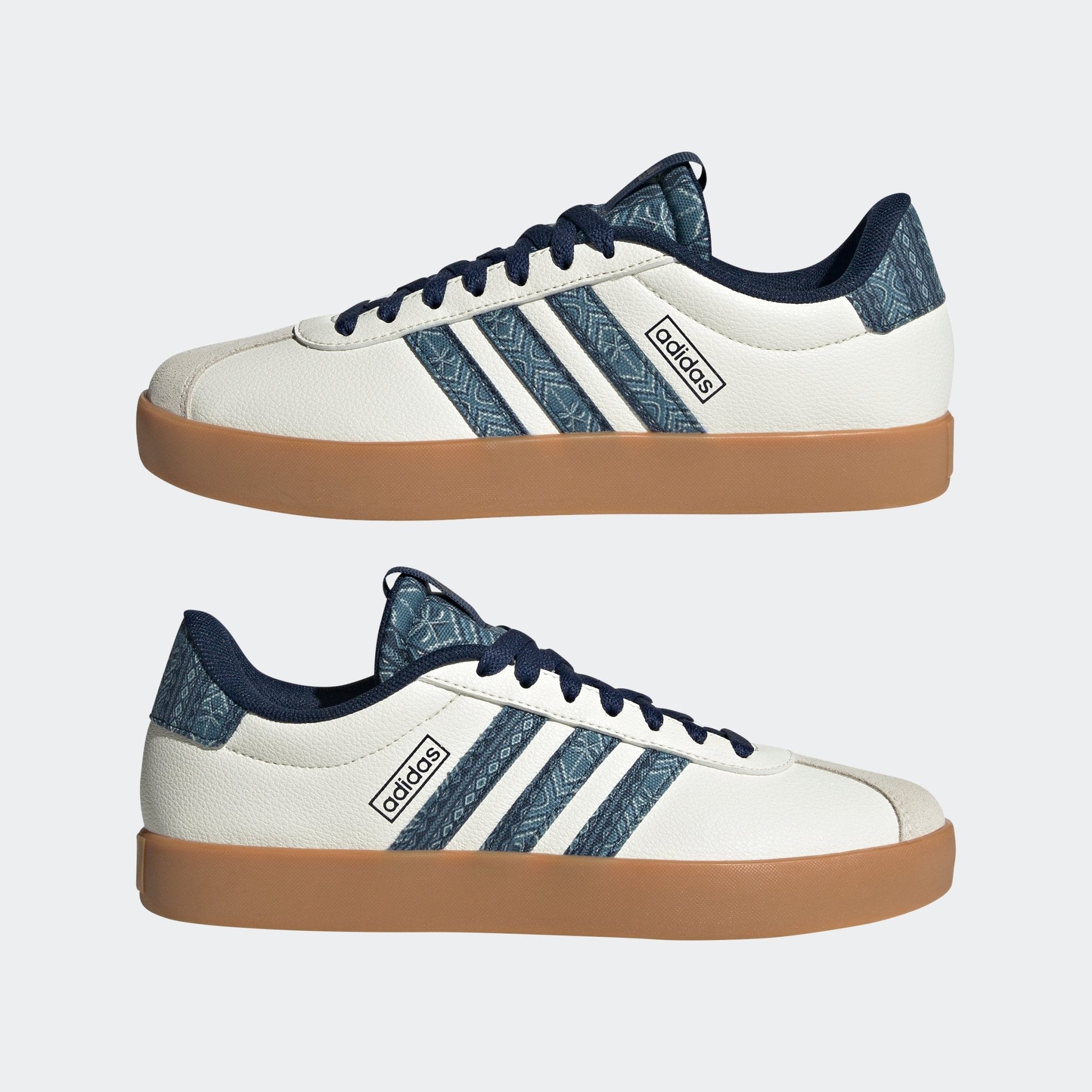 adidas VL Court 3.0 Shoes White/Night Indigo/GUM10 - Best Buy Soccer