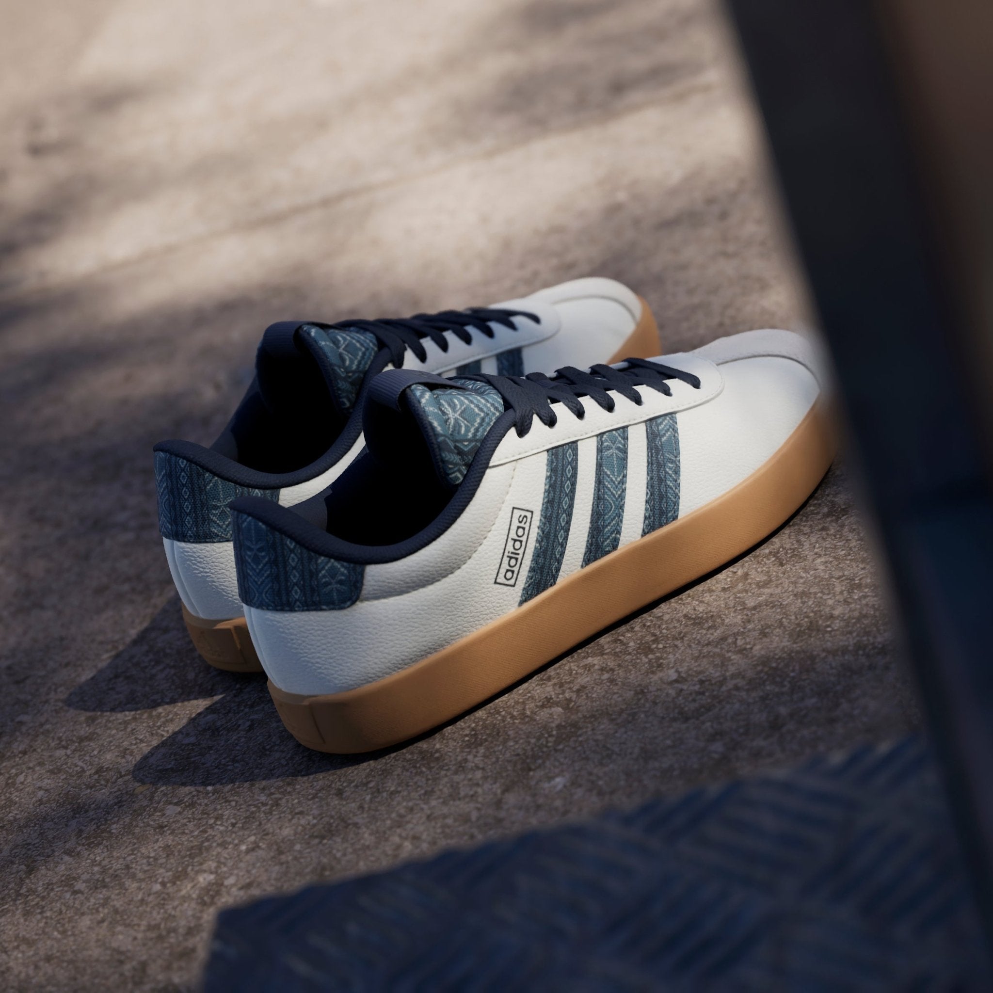 adidas VL Court 3.0 Shoes White/Night Indigo/GUM10 - Best Buy Soccer