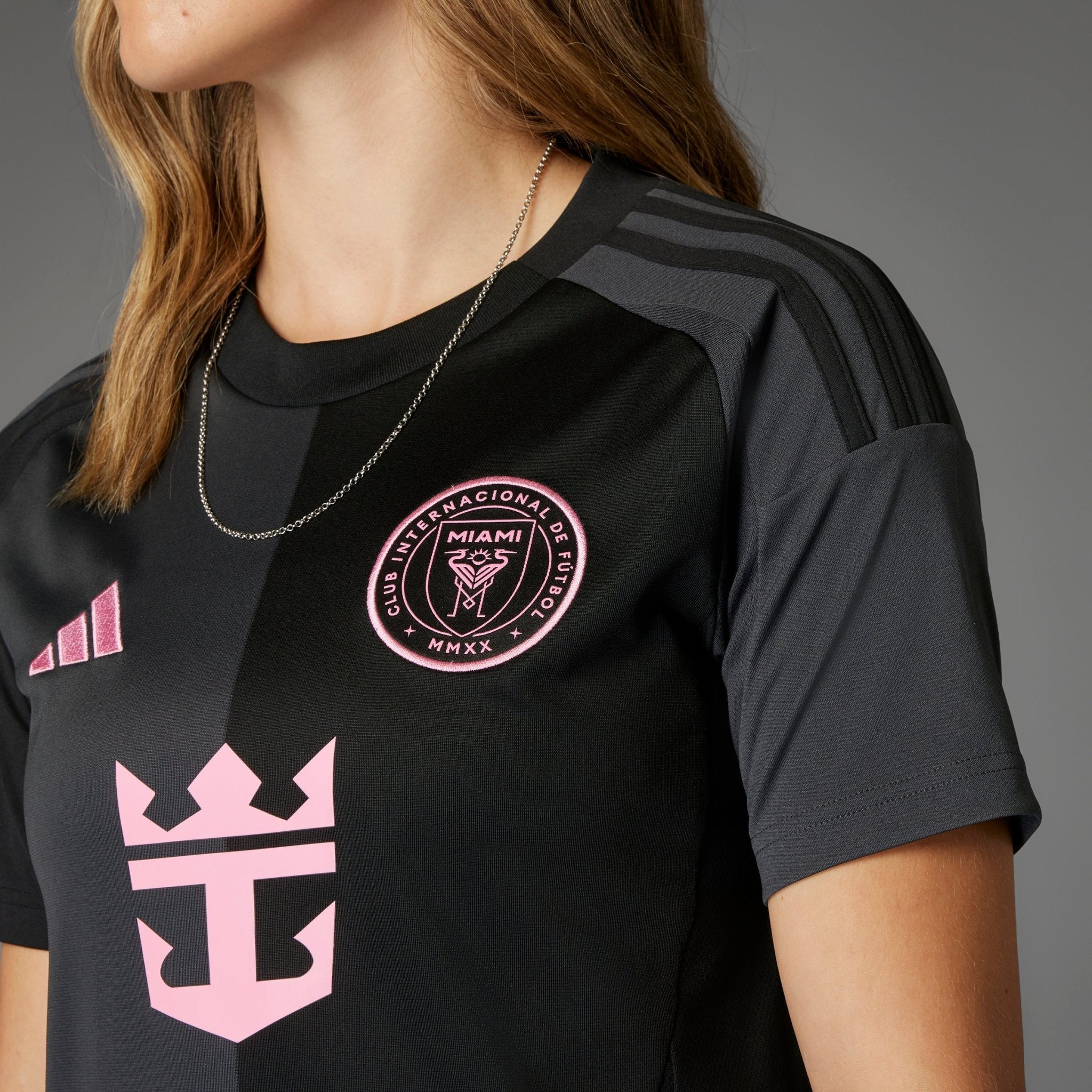 adidas Women's Inter Miami CF Messi Away Jersey 25/26 Black - Best Buy Soccer