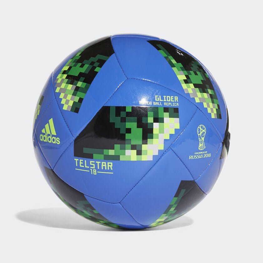 adidas World Cup 2018 Glider Replica Soccer Ball - Blue/Green - Best Buy Soccer
