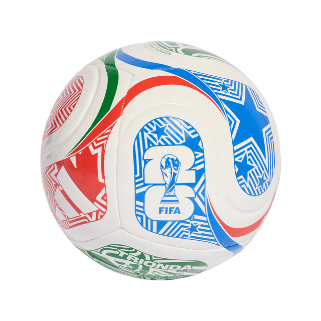 adidas World Cup 26 Trionda Club Soccer Ball - White/Red/Blue/Green - Best Buy Soccer