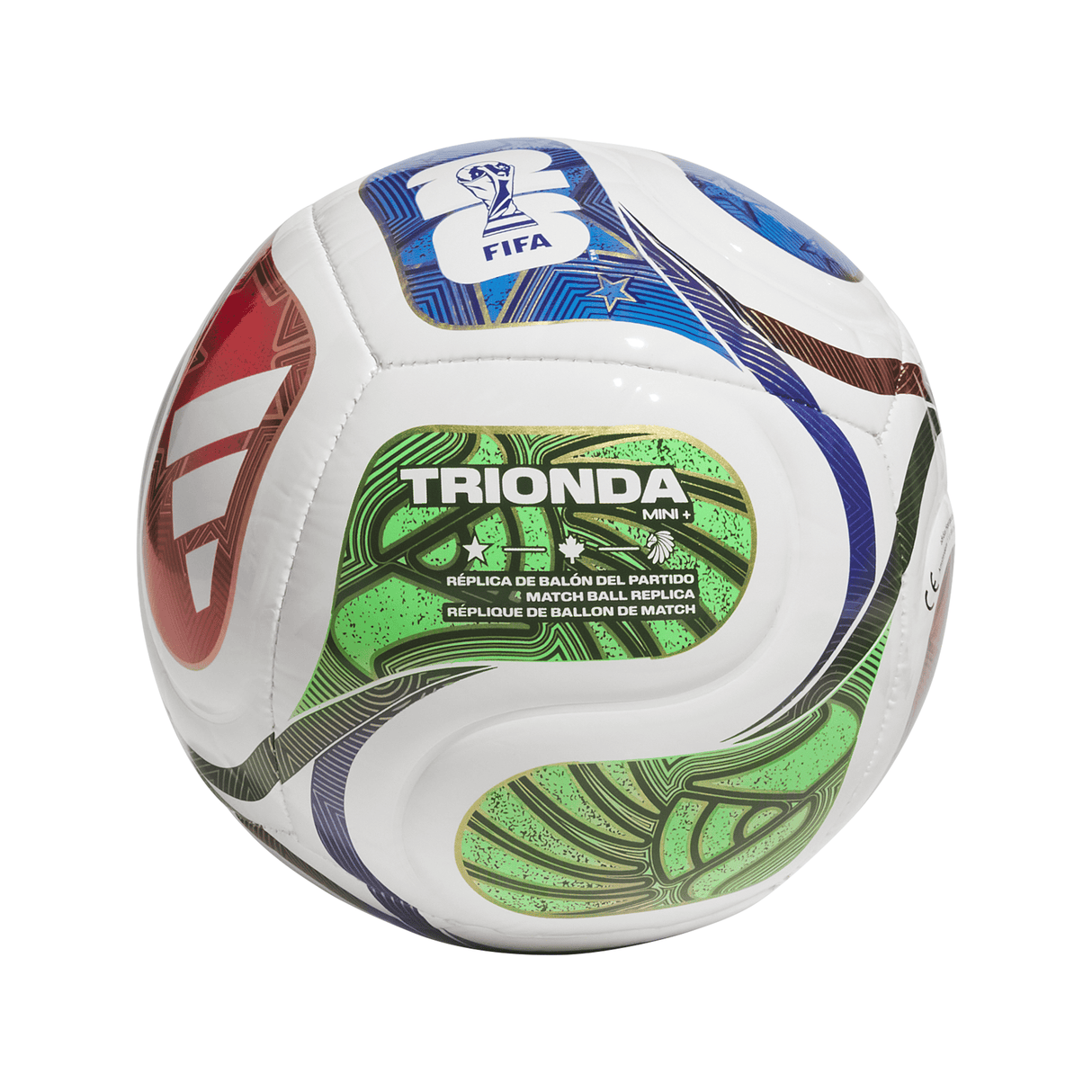 adidas World Cup 26 Trionda Mini+ Soccer Ball - White/Blue/Red - Best Buy Soccer