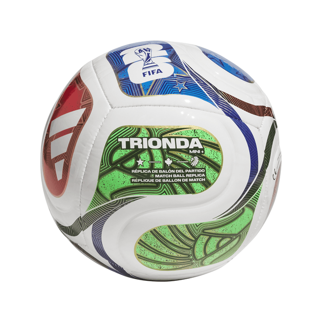 adidas World Cup 26 Trionda Mini+ Soccer Ball - White/Blue/Red - Best Buy Soccer