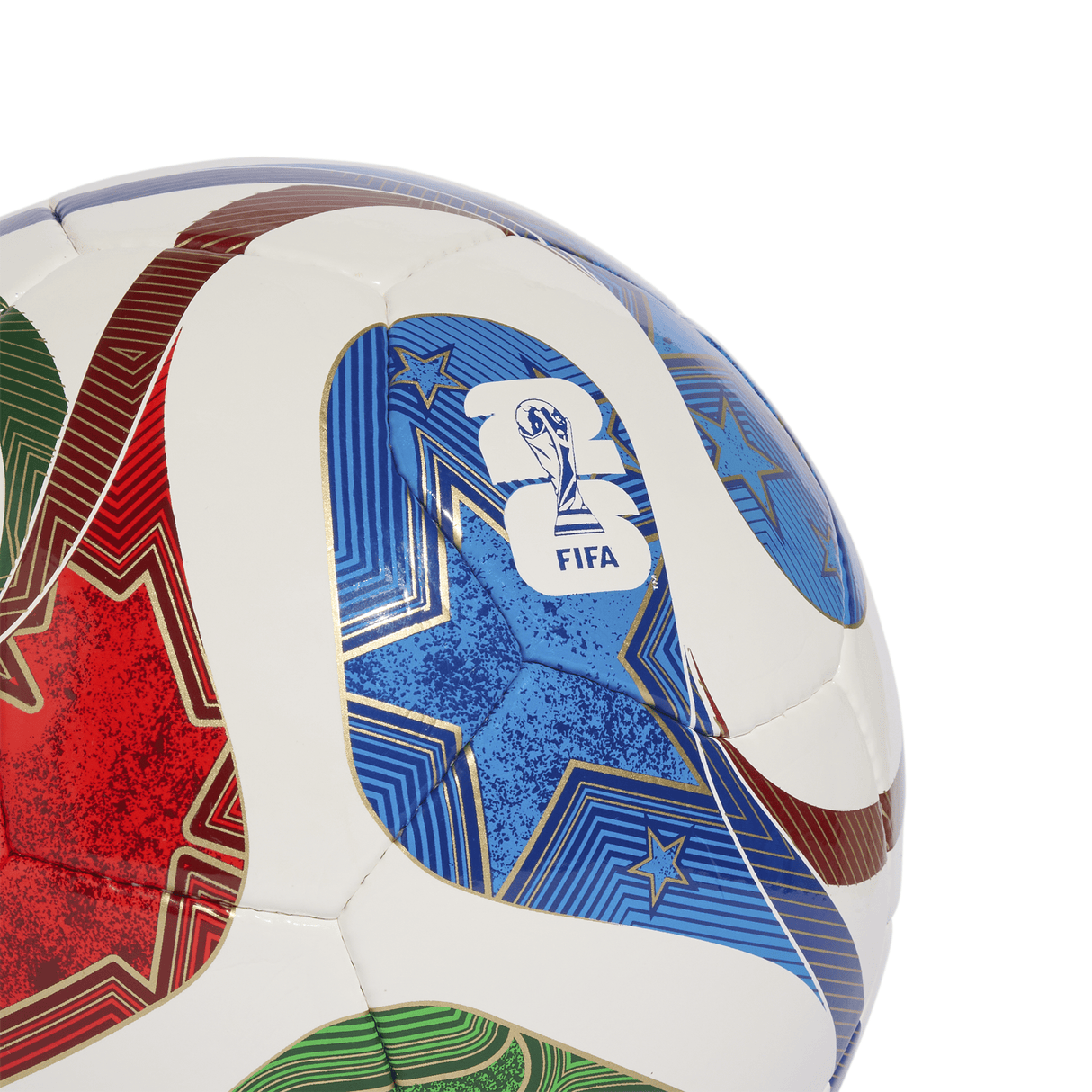 adidas World Cup 26 Trionda Pro Sala Soccer Ball - White/Blue/Red - Best Buy Soccer