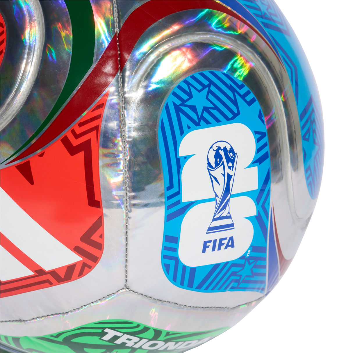 adidas World Cup 26 Trionda Training Foil Soccer Ball - Multicolor/White-Blue - Best Buy Soccer