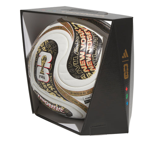 adidas World Cup Finals Pro Soccer Ball - White/Black/Gold - Best Buy Soccer