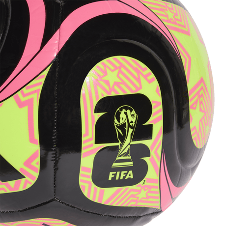adidas World Cup Trionda Club Soccer Ball 26 - Black/Lemon/Pink - Best Buy Soccer