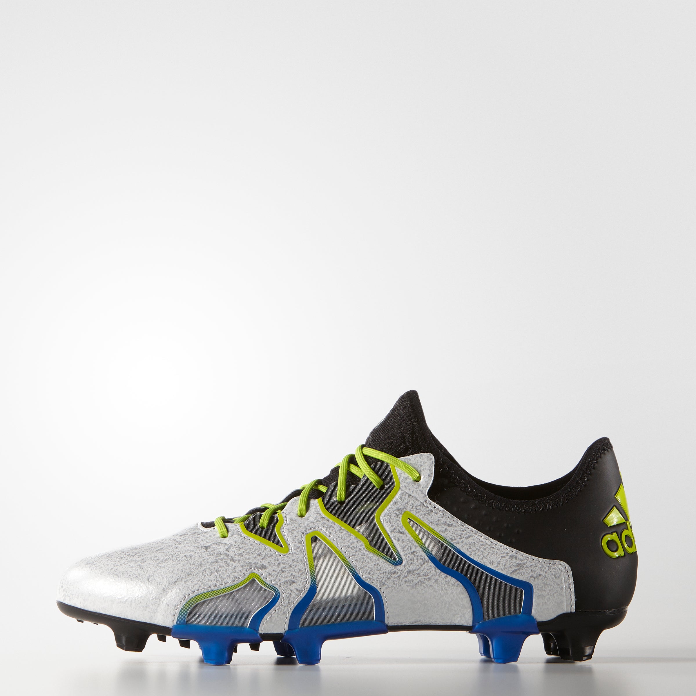 adidas X 15+ SL FG/AG Multi - Groud Soccer Cleats - White/Black/Shock Blue - Best Buy Soccer