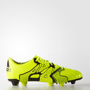 adidas X 15.1 FG/AG Leather Multi - Ground Soccer Cleats - Solar Yellow/Black - Best Buy Soccer
