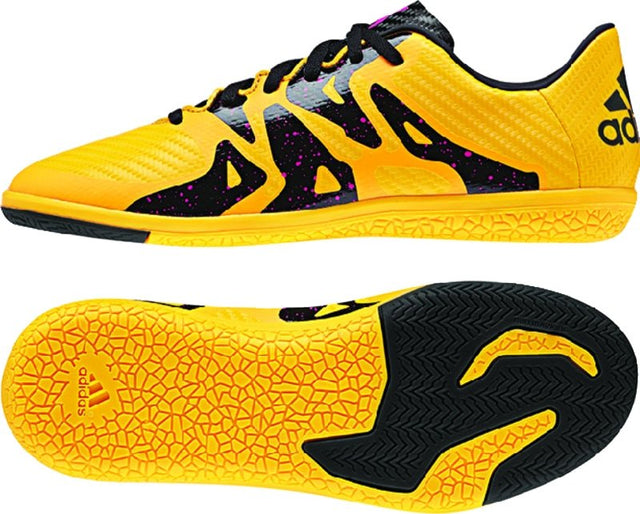 adidas X 15.3 IN Youth Soccer Shoes -Gold/Black/Pink - Best Buy Soccer