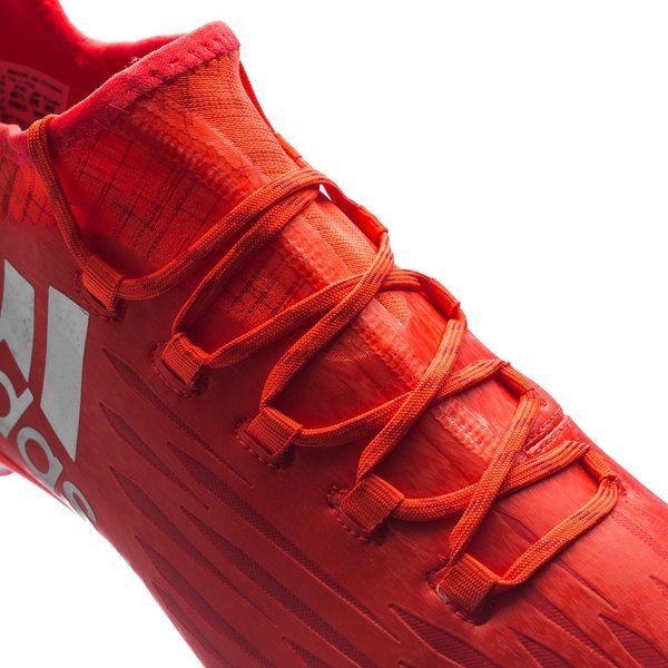adidas X 16.1 FG Firm Ground Soccer Cleats - Solar Red/Metallic Silver - Best Buy Soccer