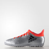 adidas X 16.3 TF Turf Youth Soccer Cleats - Silver Metallic/Black/Solar Red - Best Buy Soccer