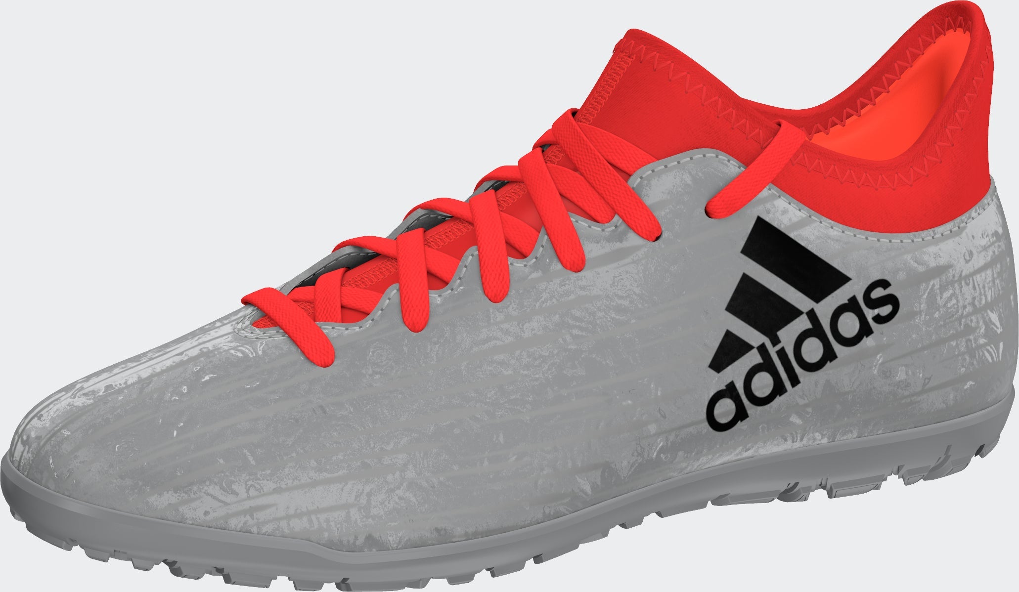 adidas X 16.3 TF Turf Youth Soccer Cleats - Silver Metallic/Black/Solar Red - Best Buy Soccer