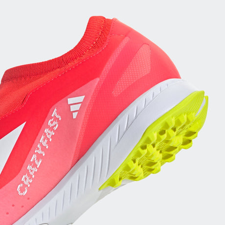 adidas X Crazyfast League LL TF Laceless Turf Boots Solar Red/White/Solar Yellow - Best Buy Soccer