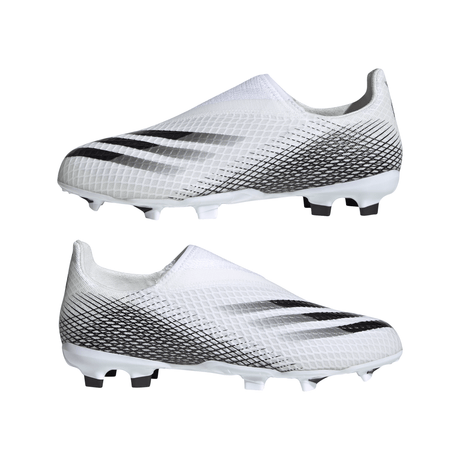 adidas X Ghosted.3 Laceless Firm Ground Boots -White/Blac - Best Buy Soccer