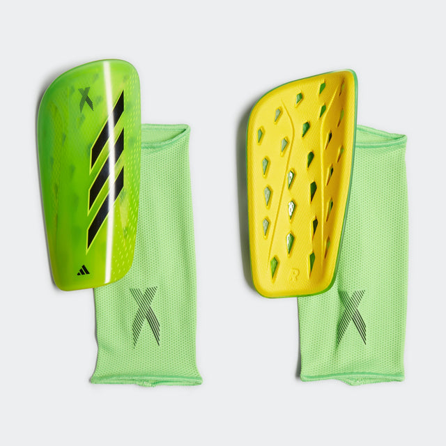 adidas X Speedportal League Shin Guards - Solar Green/Solar Yellow - Best Buy Soccer
