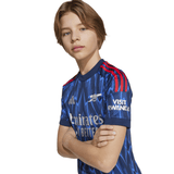 adidas Youth Arsenal Away Soccer Jersey 25/26 - Blue - Best Buy Soccer