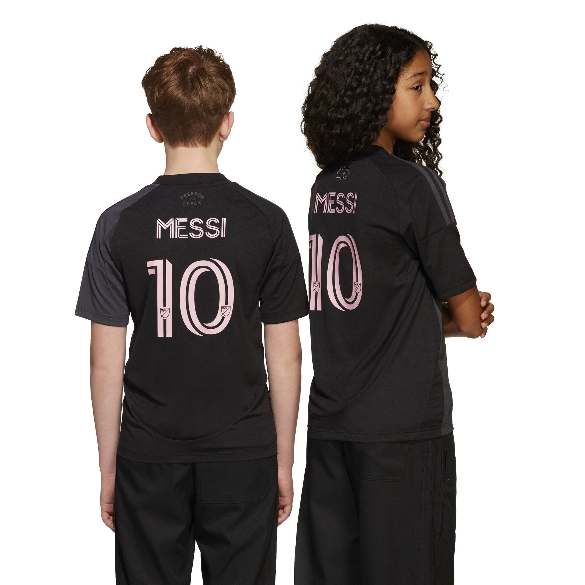 adidas Youth Inter Miami CF Messi Away Jersey 24/25 Black - Best Buy Soccer