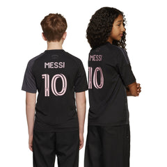 adidas Youth Inter Miami CF Messi Away Jersey 24/25 Black - Best Buy Soccer