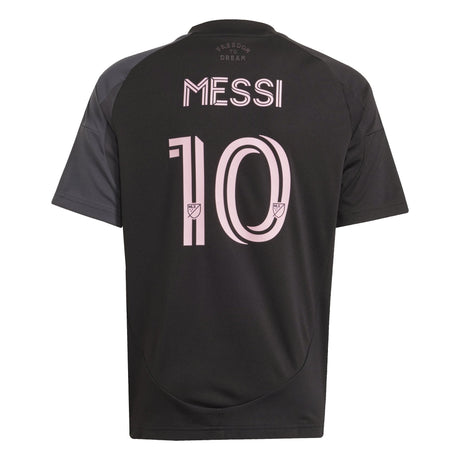 adidas Youth Inter Miami CF Messi Away Jersey 24/25 Black - Best Buy Soccer