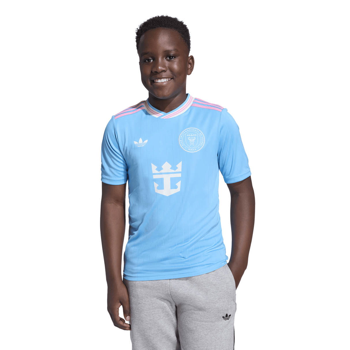 adidas Youth Inter Miami CF Third Messi Jersey 25/26 - Blue - Best Buy Soccer