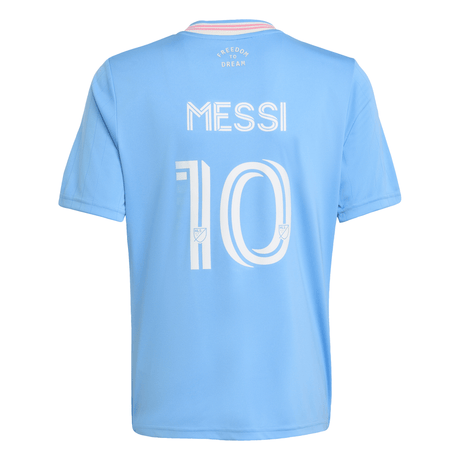 adidas Youth Inter Miami CF Third Messi Jersey 25/26 - Blue - Best Buy Soccer