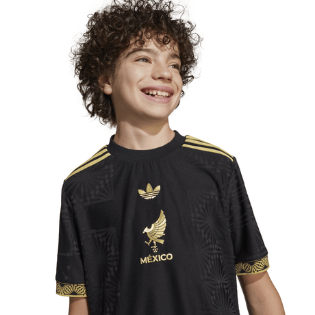 adidas Youth Mexico Gold Jersey 25 Black - Best Buy Soccer